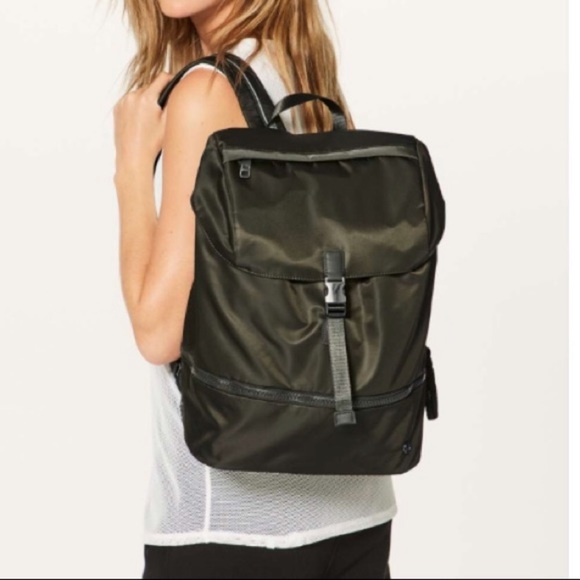 lululemon green backpack